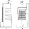 Soba din fonta pe lemne  CHAMANE  , 10-15 Kw    MCZ - imagine 3